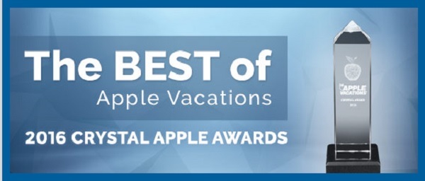 Apple Vacations 2016 Crystal Apple Awards