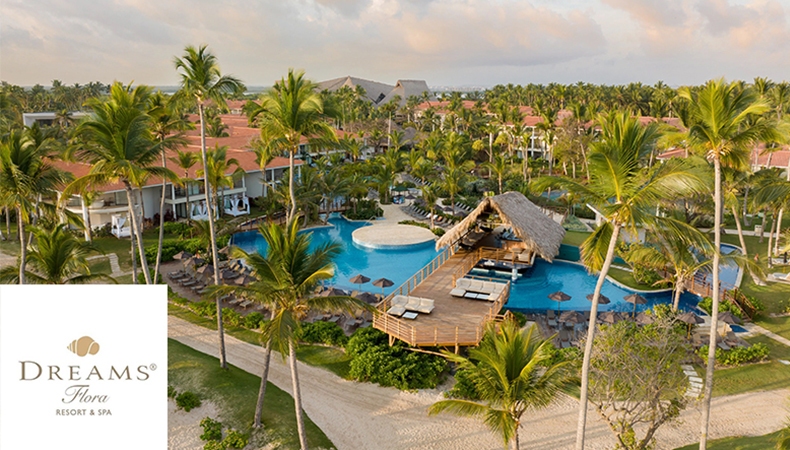 Dreams Flora Resort & Spa Preferred Club adults-only pool area